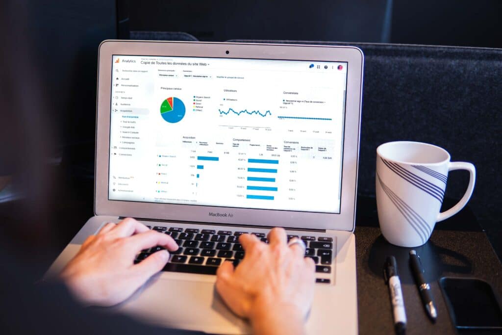 Google Ad Optimization 5 Computer With Analytics