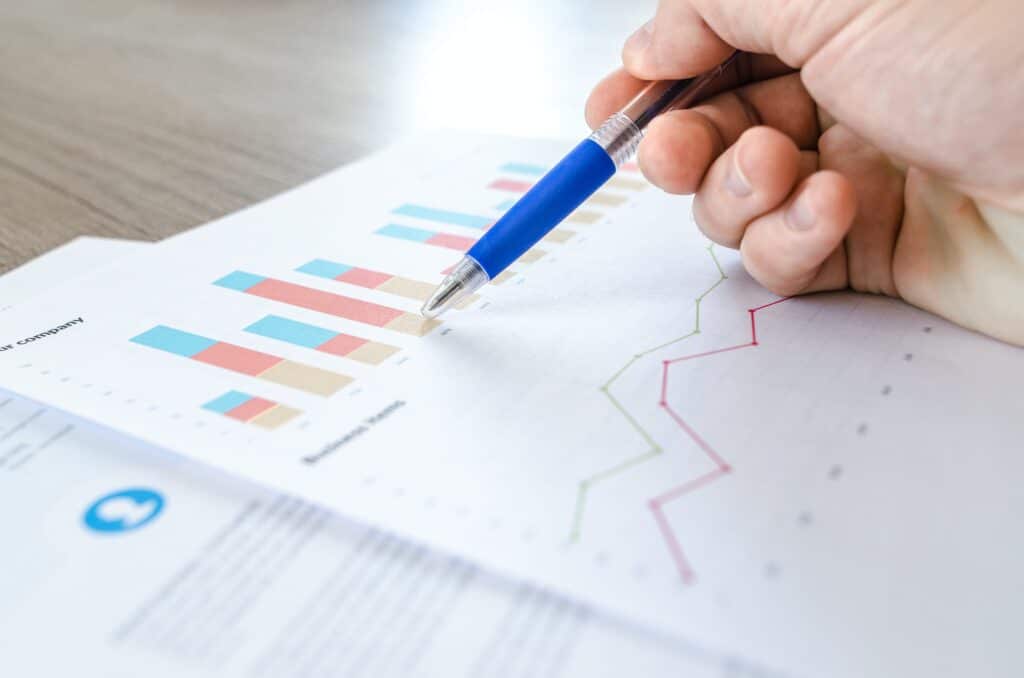 Google Ad Optimization 3 Graph With Pen