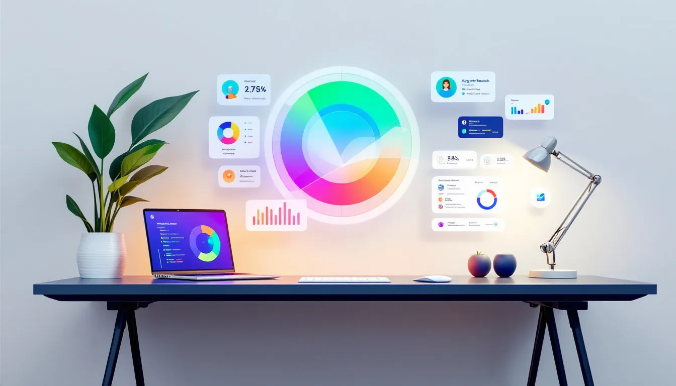Top 10 Best Seo Tools For Small Business Success 5 A Collection Of Seo Performance Tracking Tools Displayed On A Desk.