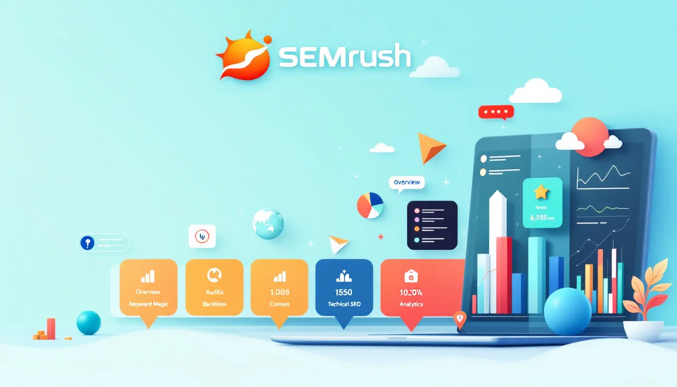 Top 10 Best Seo Tools For Small Business Success 2 A Screenshot Of Semrush Interface Showing Comprehensive Seo Software Features.