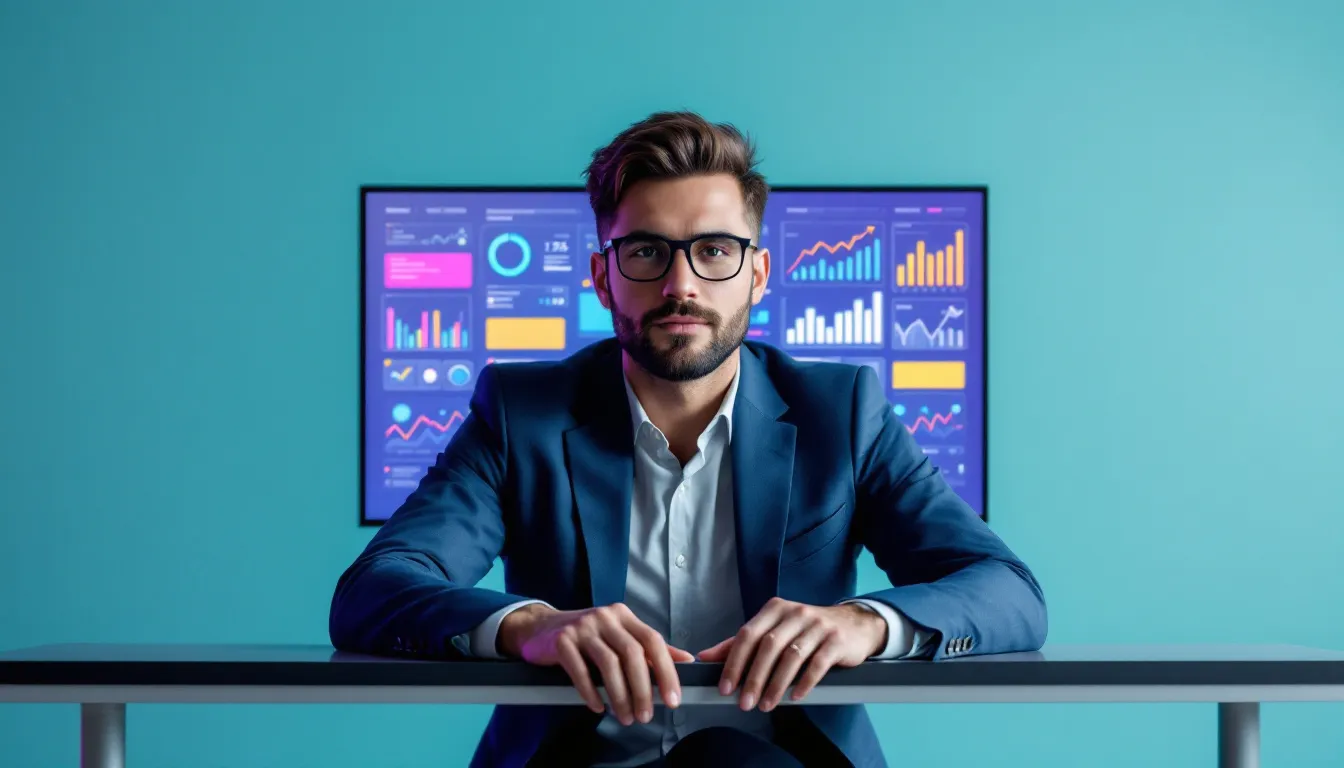 Top 10 Best Seo Tools For Small Business Success 1 A Small Business Owner Analyzing Seo Tools For Better Search Engine Visibility.
