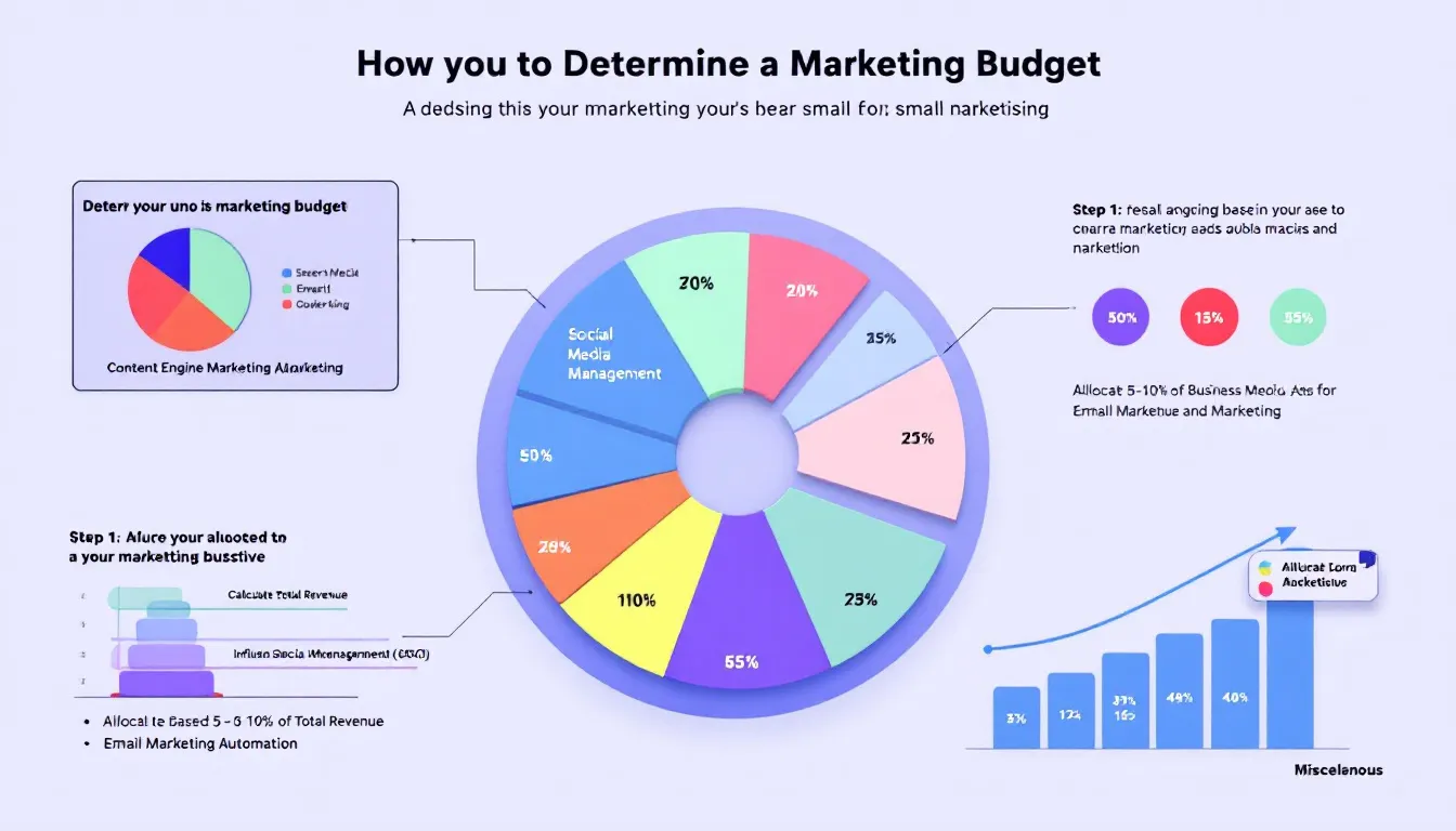 Top Tips On Managing Your Marketing Budget For Small Business 2 A Chart Showing How To Determine A Marketing Budget For Small Businesses.