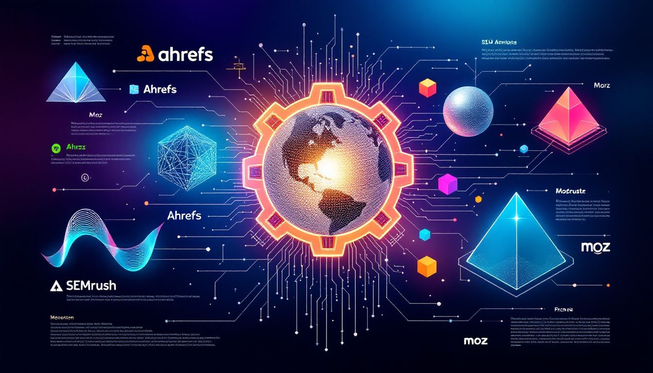 A Collage Of Popular Seo Ai Tools.
